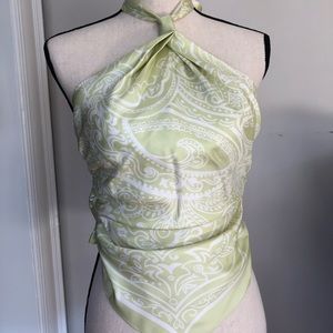 Laundry by Shelli Segal Green Bandana Shirt